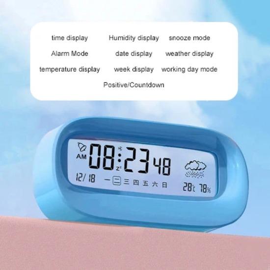 Timing Wecker Smart Zeitplan Dekoration Studenten Aufwach-Artefakt Elektronische Uhr Uhr Digitaler Wecker mit Deko