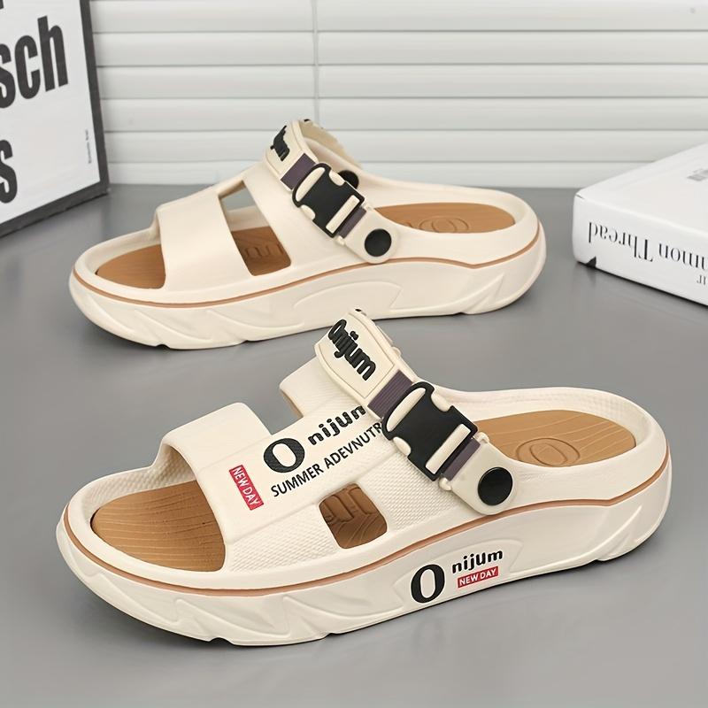 [Anti-slip Slippers] Anti-slip Men's Slippers | Deodorant Sports Casual Driving Dual-purpose Couple Sandals Fashionable Beach Flip-flops