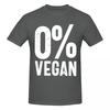 Unisex 0 Vegan Vegetarian T Shirt Vintage Plus Size Cotton Sleeve Custom Tshirt Unisex