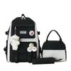 School bag new school bag female junior high school students primary school students large capacity backpack backpack thermal insulation lunch box bag