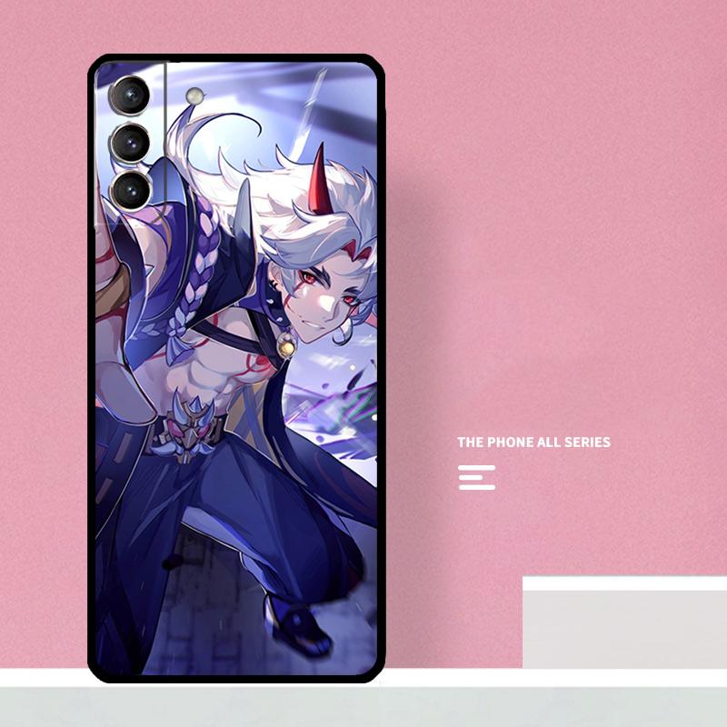 Genshin Impact Arataki Itto Phone Case For Samsung Galaxy S26 S25 S24 S20 S21 S22 S23 Ultra S10 Plus S25 FE Cover Coque