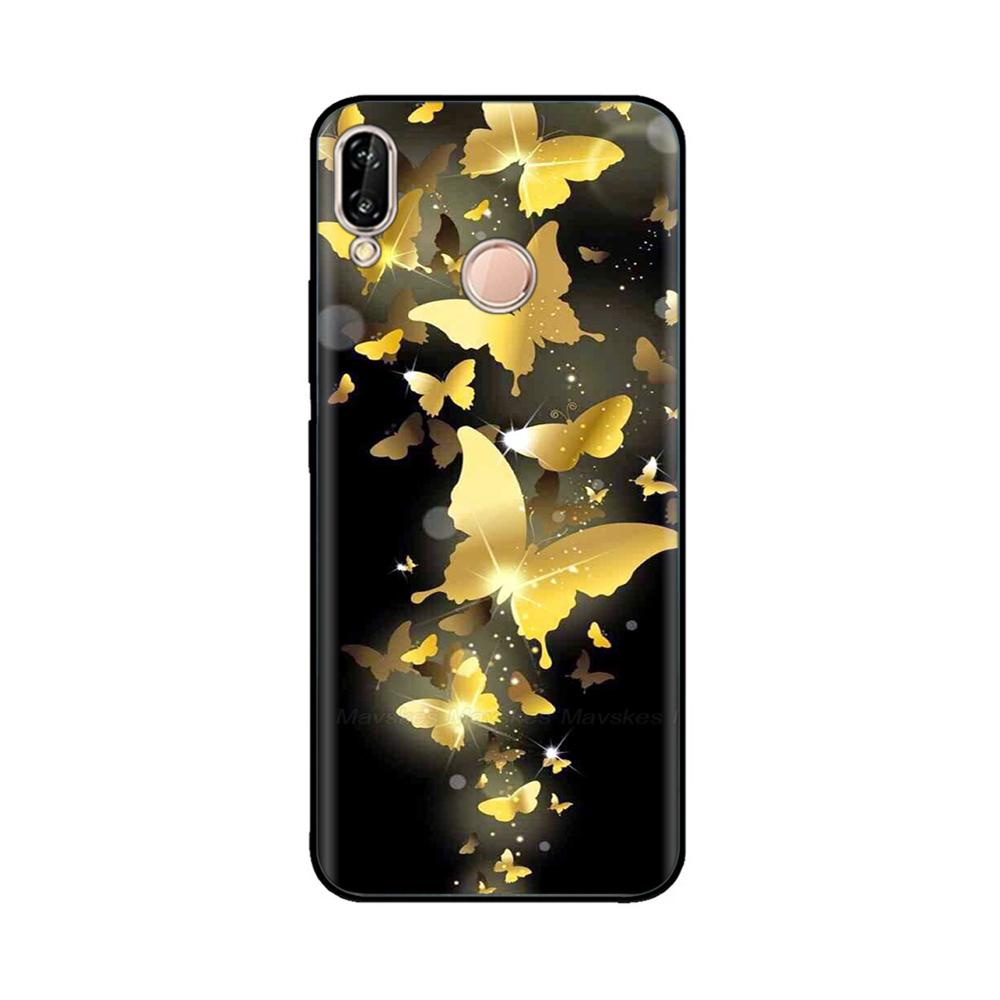 for Huawei P20 Lite Case Silicon Soft TPU Printed Phone Cover Case For Huawei P20lite P 20 Lite Bumper Case Shockproof 5.84 inch