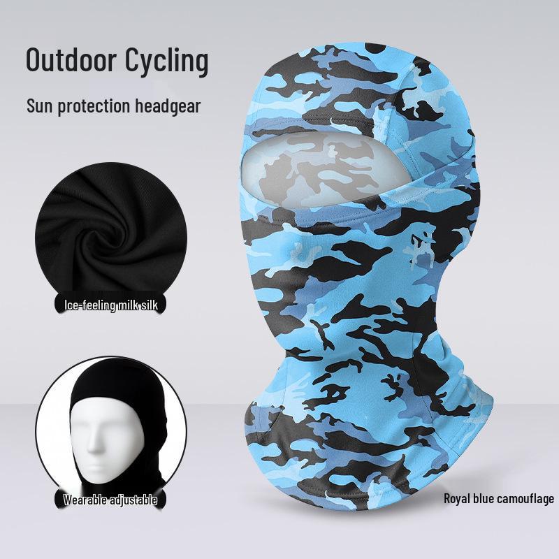 Quick-Dry Multifunctional Summer Cycling Face Mask: Breathable, Sun-Protective, Ice Silk Balaclava & Headband