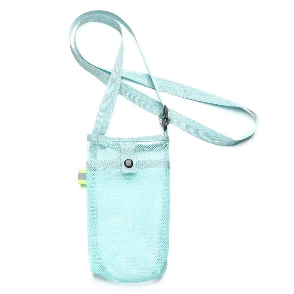 Mesh Sport Water Bottle Cover Portable Cup Sleeve Pouch Insulated Carrier Mobile Phone Bag  Outdoor