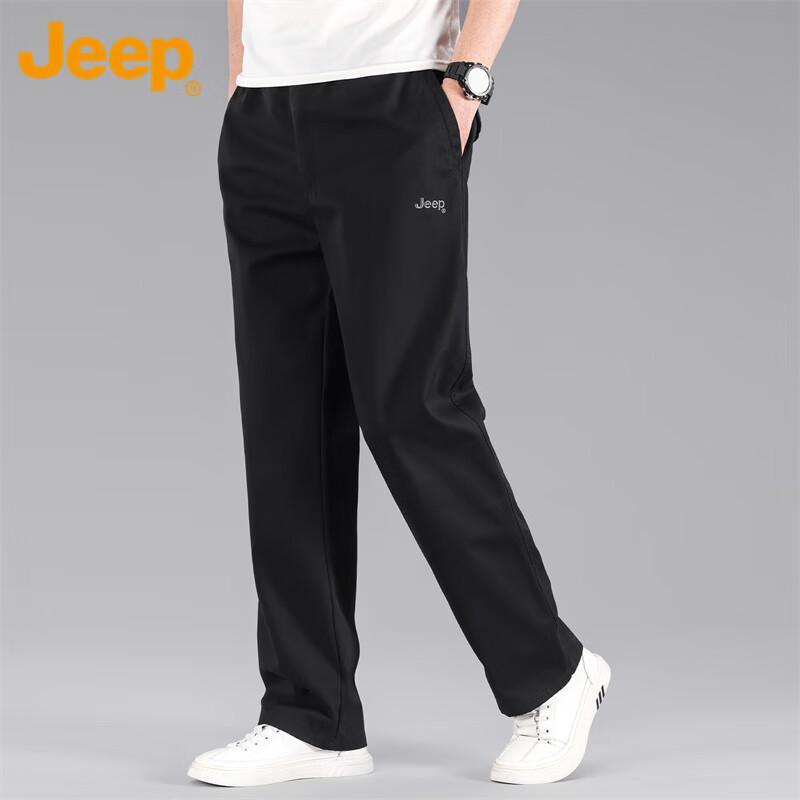 

JEEP Men s Autumn/Winter Casual Straight-Leg Trousers 4XL