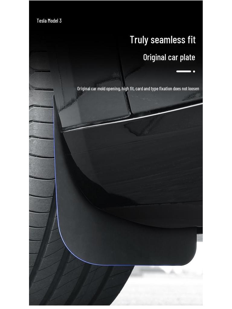 Tesla Model 3 Refresh Mudguards: Front & Rear Tire Protection