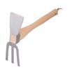 Hoe Rake Hand Tool Simple Practical Fine Workmanship Beech Handle Stainless Steel Small Hoe
