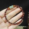 Sandalwood & Red Sandalwood Mini Bamboo Beads 5*7 Bracelet, Vintage Jewelry for Men and Women