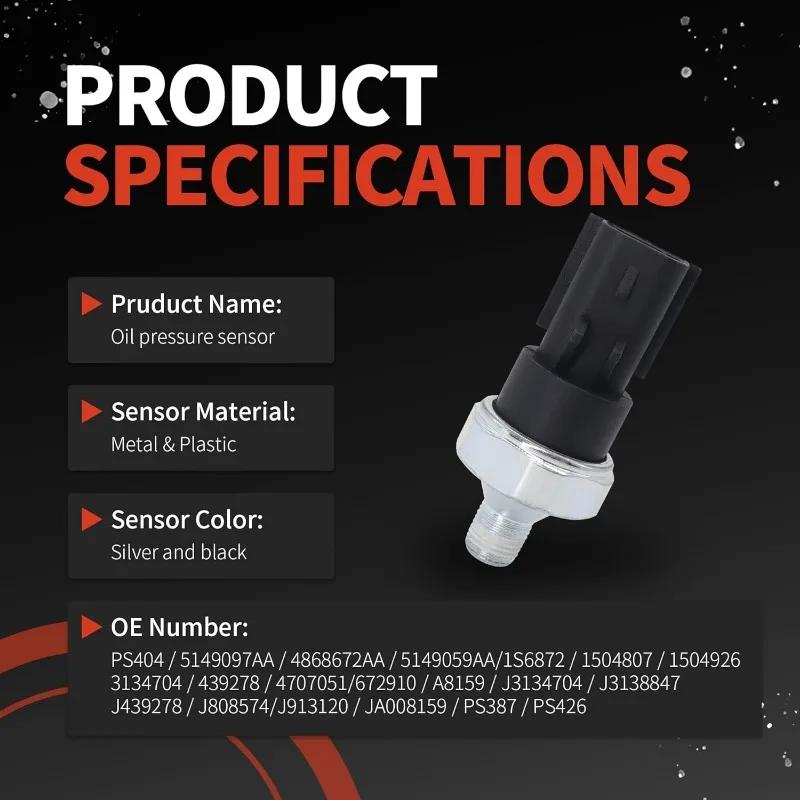 5149059AA 5149097AA 4868672AA Automobile Engine Oil Pressure Switch Sensor for Dodge Jeep Grand Cherokee Oil Pressure Sensor