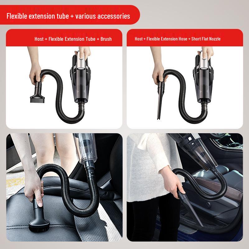 Wireless Handheld Vacuum Cleaner for Home & Car - Long Battery, High Power, Strong Suction