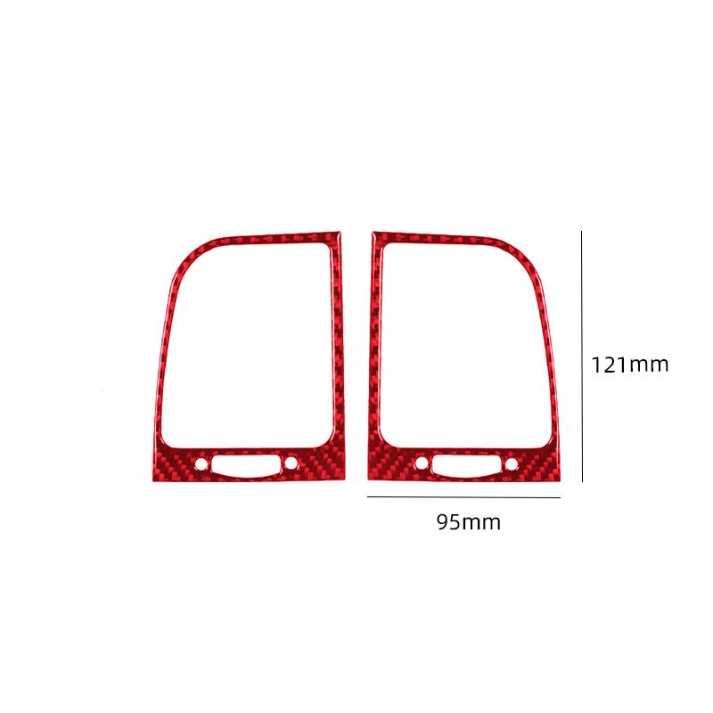 For Acura TSX 2003-2008 Car Dashboard Console Air Outlet Gear Panel Carbon Fiber Sticker Styling Accessories