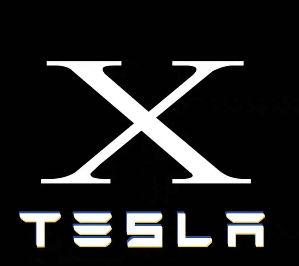 Car Sticker 2025 New Tesla 2/4pcs for Tesla Model Y 3 S X Door LED Logo Projector Puddle Light Super Bright Welcome Light Laser