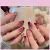 692 Borrning Nagelkonst Bärbar Nagelinlägg Högklassig Ren Önskan Stil Nageldekal Bärbar Nagelkärlek Nageldekal Lim Stil