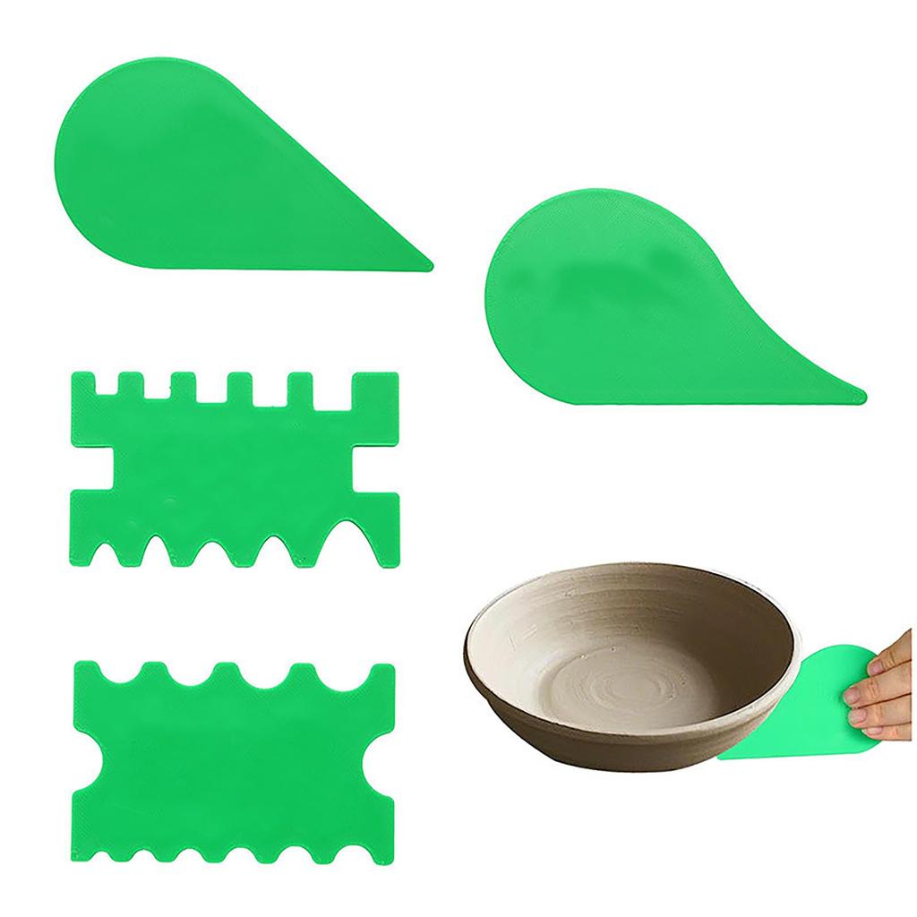 3D Printed Pottery Edge Lifter Ceramic Shaping Tool Plastic Rim Former