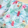 Girls' Fresh Floral Two-Piece Bikini Set with High Elasticity