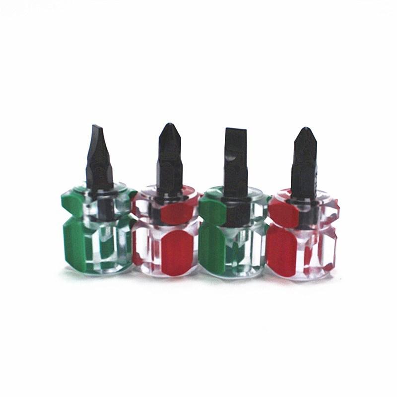 6mm Mini Two-Way Magnetic Screwdriver – Phillips & Flathead, Ultra-Short Shank
