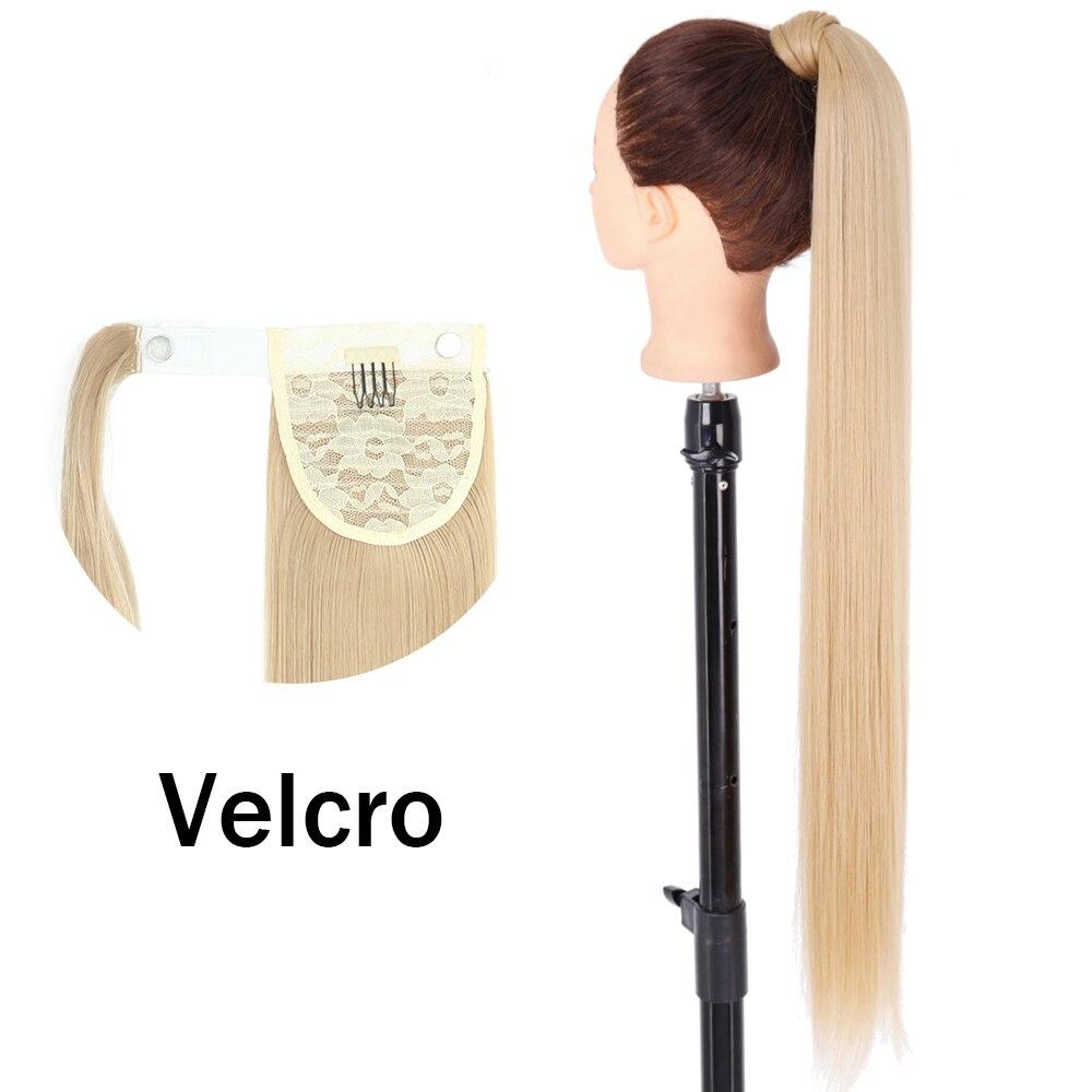 

XINRAN женский супер длинный прямой парик с хвостиком, красочный галстук-бабочка на липучке, конский хвост, наращивание волос, синтетический термостойкий конский хвост 22inches