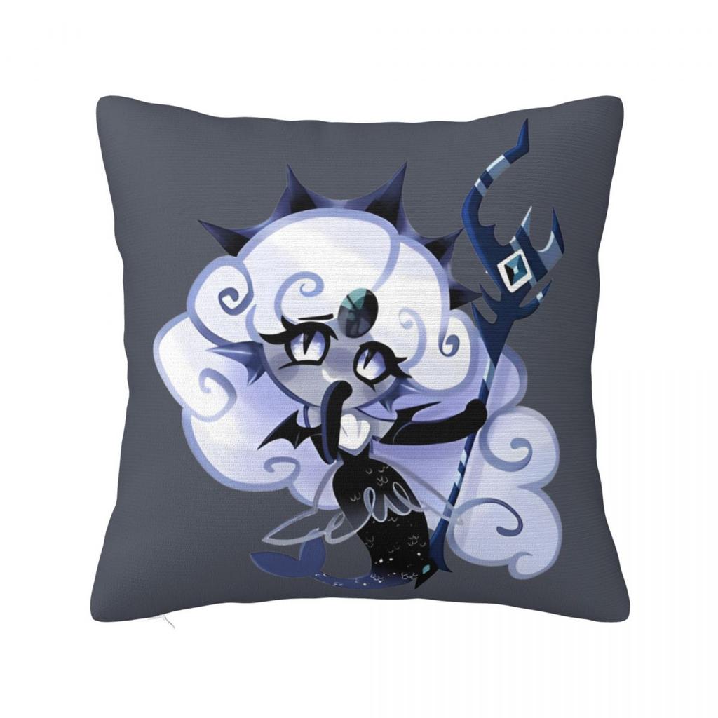 Black Pearl Cookie Pillow Case Cookie Run Kingdom Cushion Covers Customized Polyester Decor Pillowcover for Home 4545cm