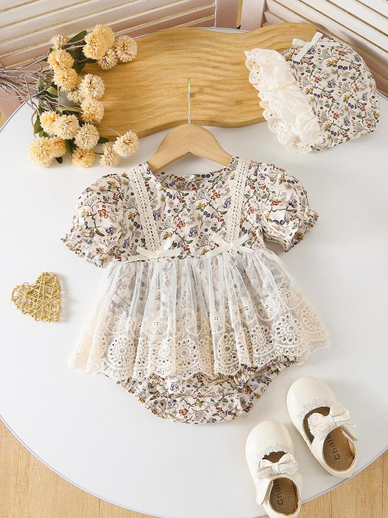 Letní Korejský Princeznovský Dětský Obleček 2025 - Šatičky na Ramínka & Overálek pro Kojence