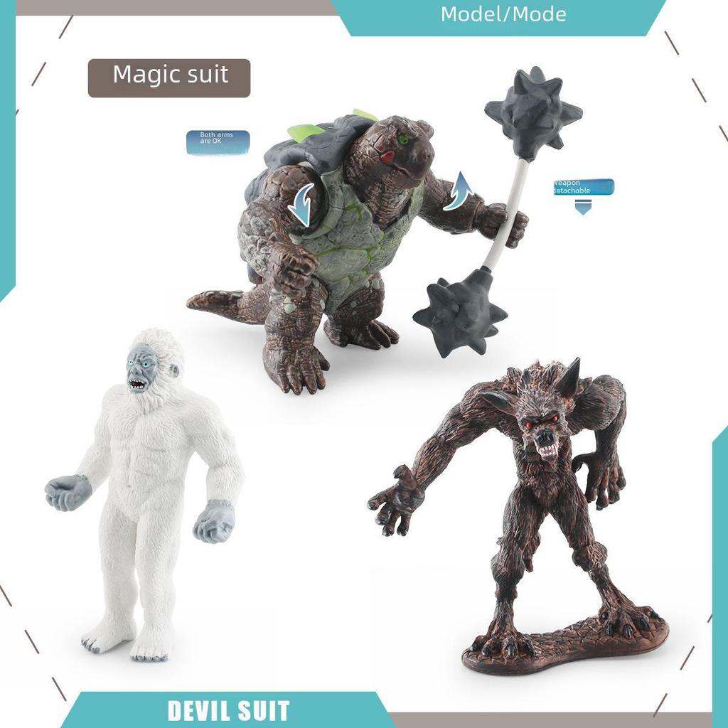 Westliches Kampf-Warcraft-Modell: Wasser-Krabbe, Oktopus, Eis-Dämon, Stein-Kuh, Schwarzer Panther, Mythischer Ritter Ornamente