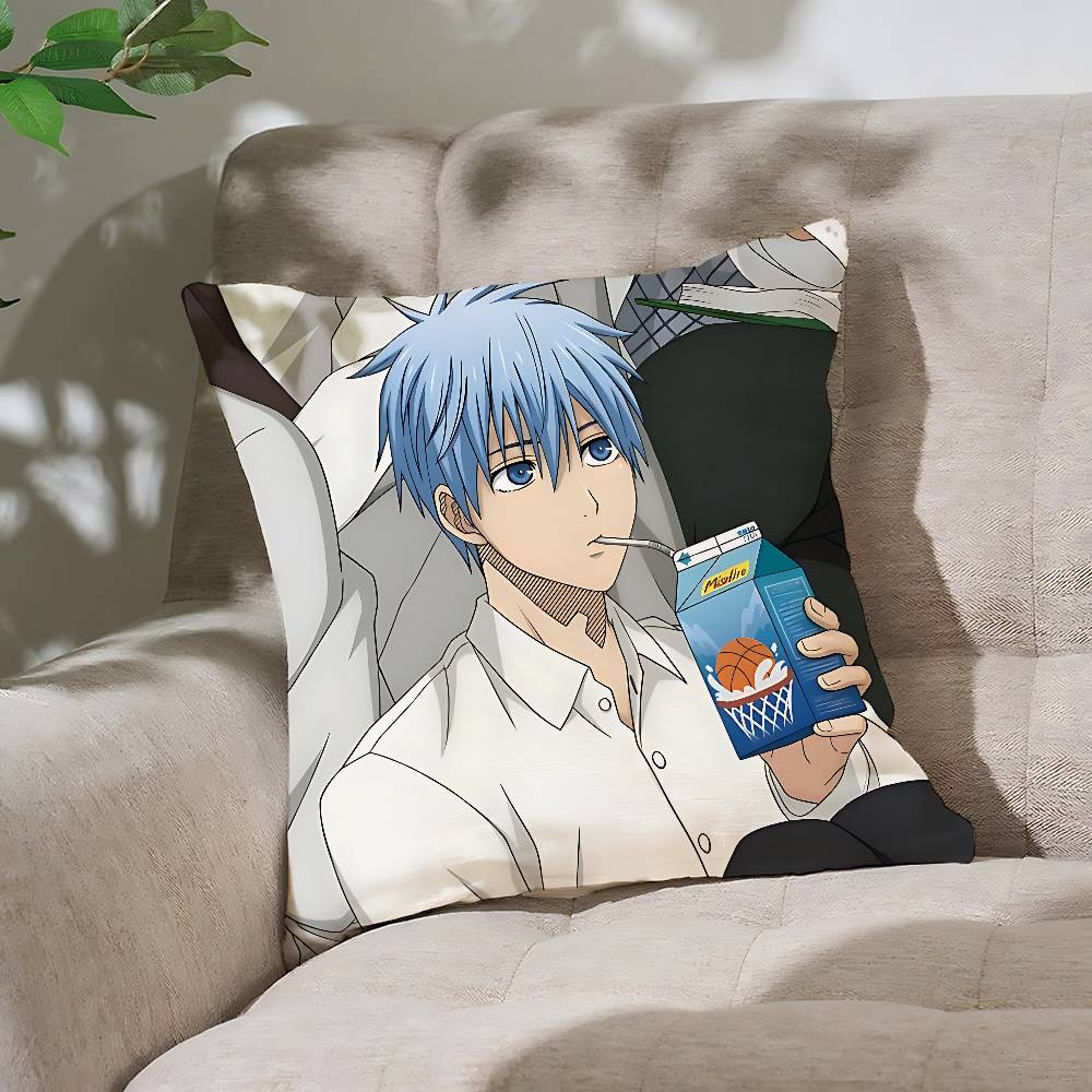 Cool A-Kurokos Basketball Pillow Case Cushion Cover Soft Cute Throw Pillow Case For Car Sofa Pillowcase Polyester With Zipper