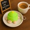 Keychain Pendant, Cartoon Turtle Design 3D Printed Food Keychain, Stress-Relief Buttons Finger-Clicking Keychain
