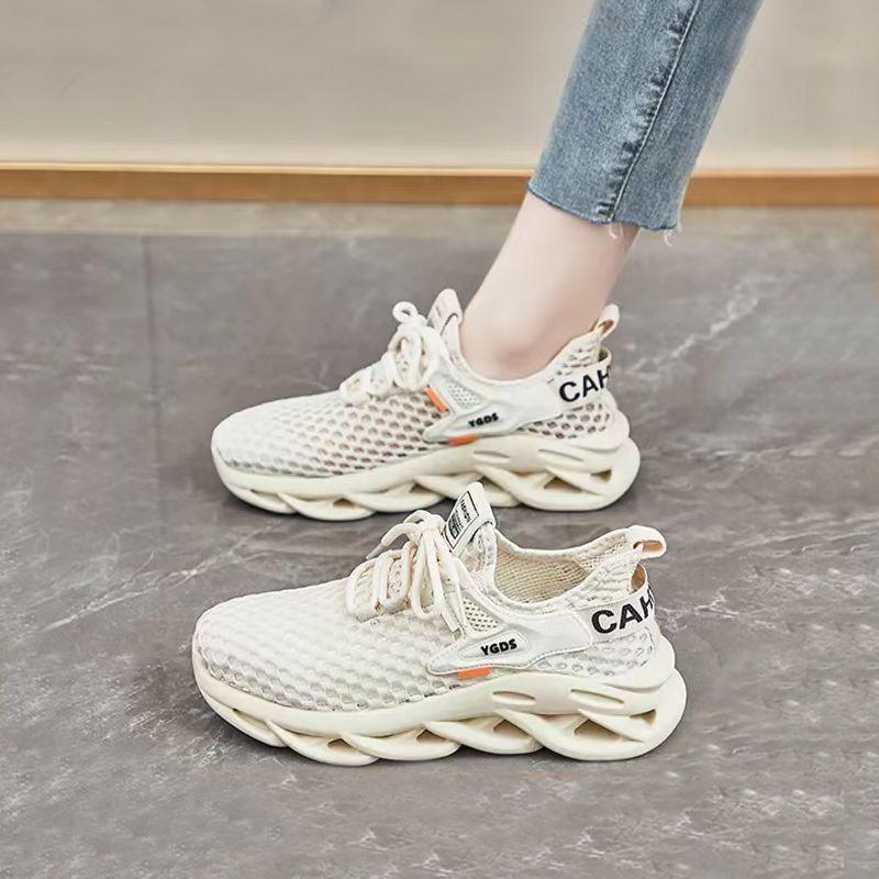 Women Anti Slip Hollow Mesh Shoes Breathable Summer New Sneakers Casual Sports Shoes Running Shoes