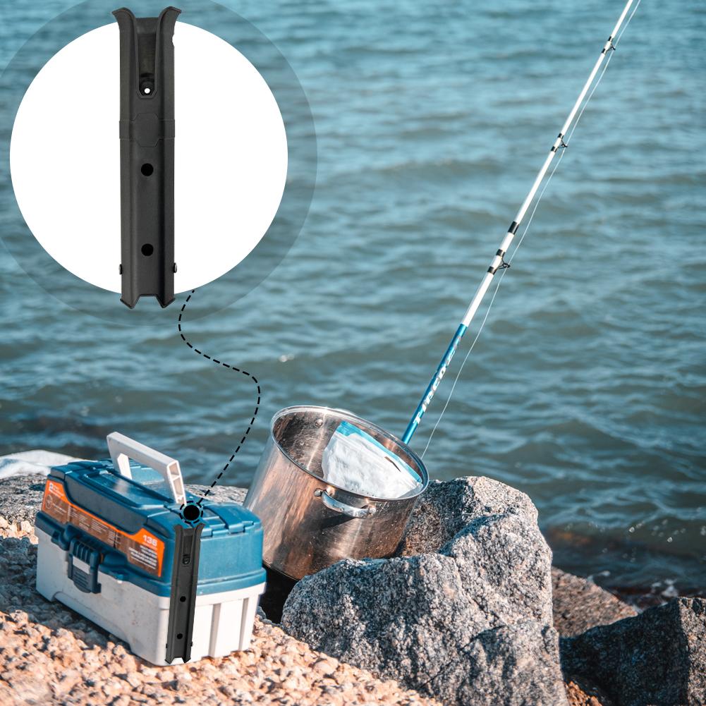 Fishing Rod Holder with Screws Fishing Pole Holder Wall Mounted Tubes Links for Boat Kayak Garage Fishing Boat Accessories