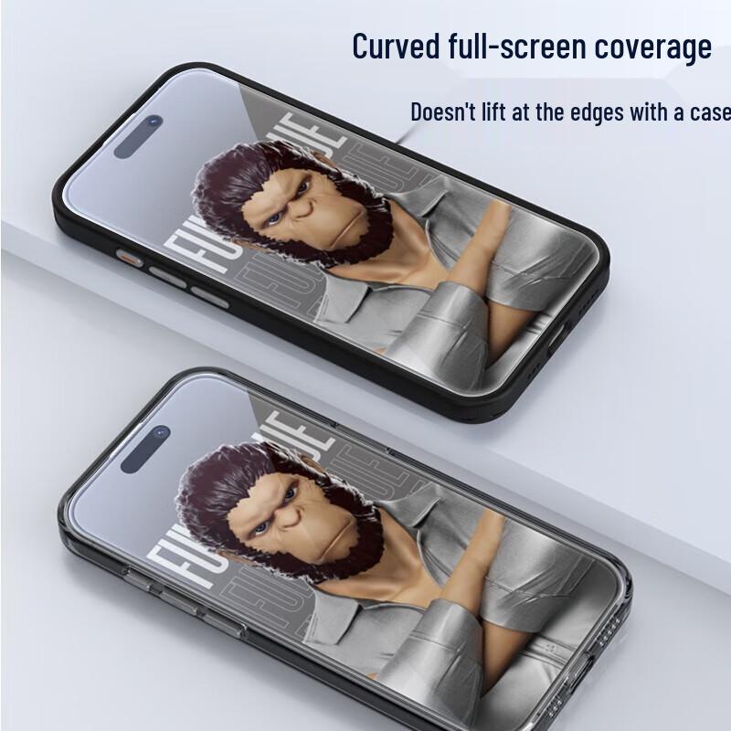 iPhone 15 Pro Tempered Glass Screen Protector with Application Kit