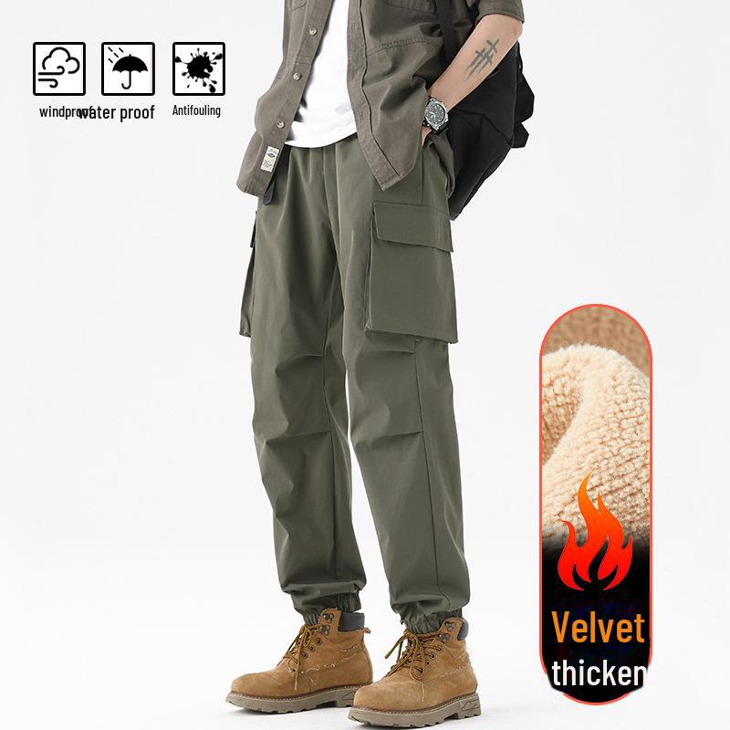 "Wind & Waterproof Outdoor Soft Shell Pants for Men & Women - Autumn/Winter, Fleece-Lined, Perfect for Hiking & Leisure Activities"