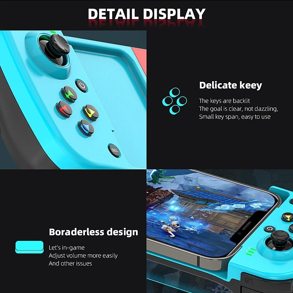 Cell Phone Gamepad for IPhone Android IOS Sony PS4 Switch PC Control Bluetooth Controller Trigger Pubg Mobile Game Pad Joystick