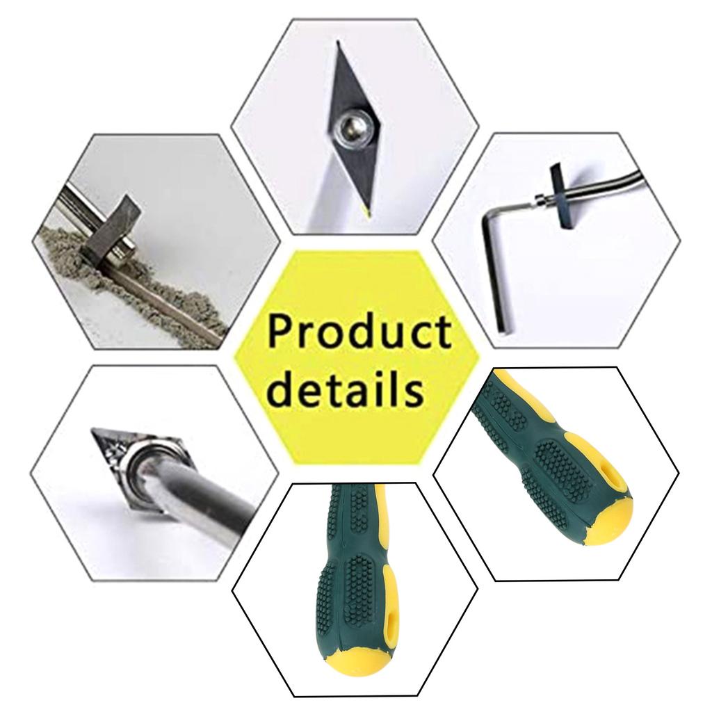 9 Sztuk Zestaw Narzędzi do Usuwania Fugi Ceramiczna Płytka Nacinarka do Spoin Kolektory Czyszczenie Czyszczenie Szczelin do Spoin Podłogowych Ściennych Cement