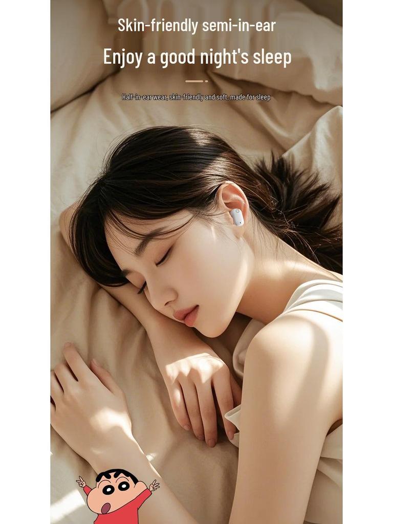 Crayon Shin-chan T08 Wireless Bluetooth Earphones - Small, Portable, and Cute Unisex Design