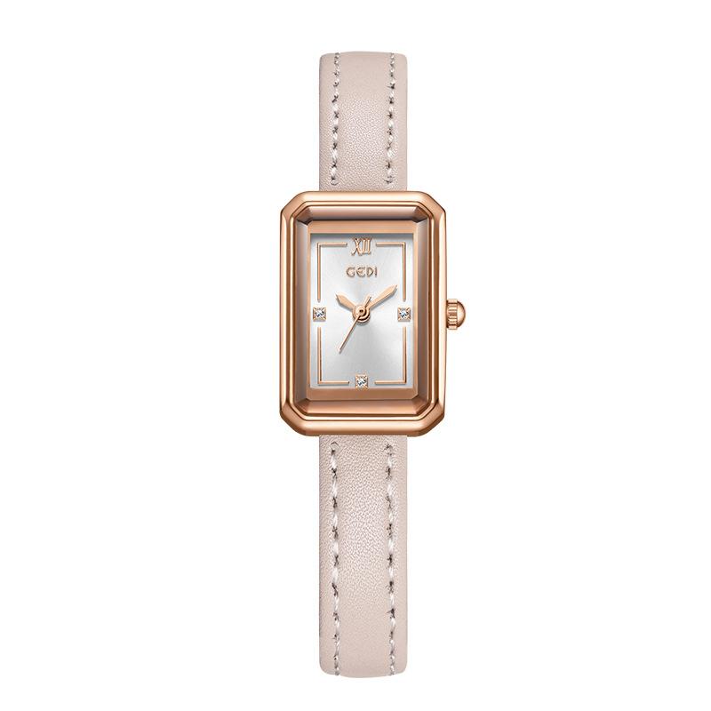 Small And Exquisite Student Watch, Niche High-End Small Sugar Cube Women S Watch, High-Value Quartz Watch
