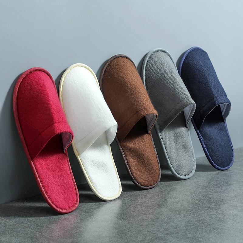 Cotton slippers autumn and winter 2025 new indoor home thick bottom warm home bow plush slippers