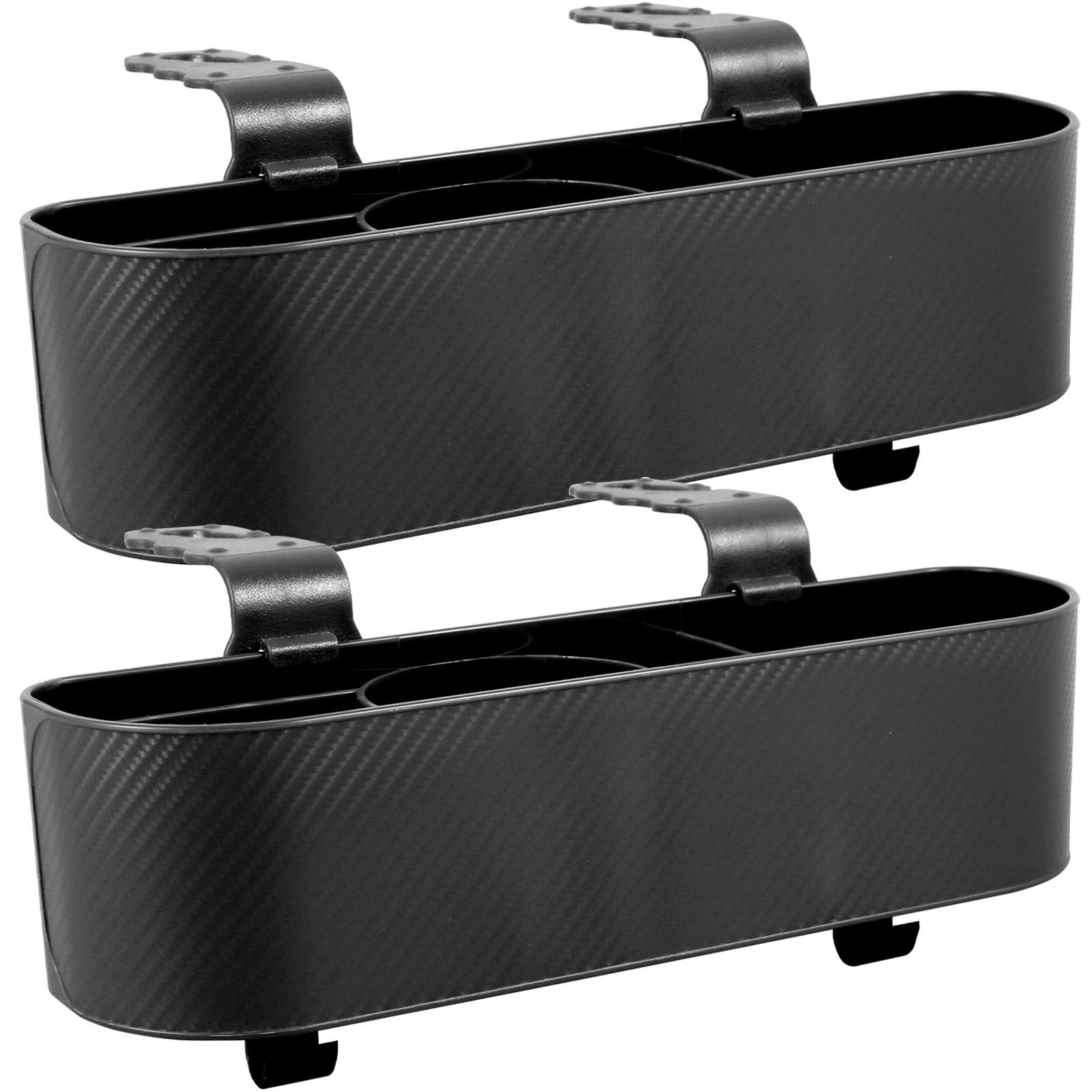 2Pcs Car Headrest Backseat Organizer Multifunctional Hanging Seat Back Phone Organizer with Cup Holder 5-lattice Storage For Car