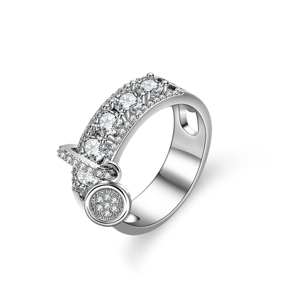 

Кольцо с кисточкой из циркония, роскошное кольцо с индивидуальным характером No. 10