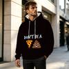 Men's 2D Graphic Cotton Hoodie Relaxed Fit, Breathable for Casual Daily Wear