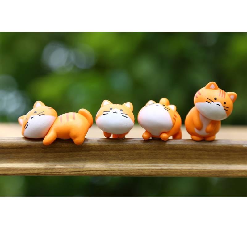 Cat Cute Action Figure Cartoon Model Toy Decoration Doll Children Gifts Ornament