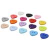 100Pcs Love Heart Shape Buttons DIY Mixed Color Scrapbooking Sewing Accessory