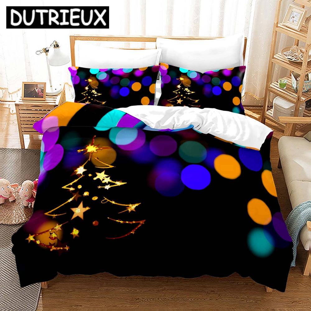 New Merry Christmas 3D Printed Bedding Set Duvet Covers Pillowcases Comforter Bedding Set Bedclothes Bed Linen 21