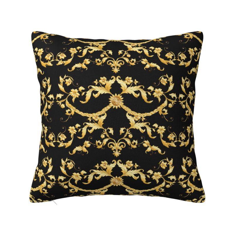 Luxury Baroque Floral Modern Throw Pillow Covers Bedroom Decoration European Rococo Art Car Cushion 30x30cm 12x12in