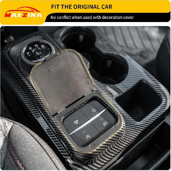 Center Console Button Cover Compatible with -2025 Ford Maverick Gear Shift Button Cover Shifter Switch Panel Button Cover for 2024 Maverick