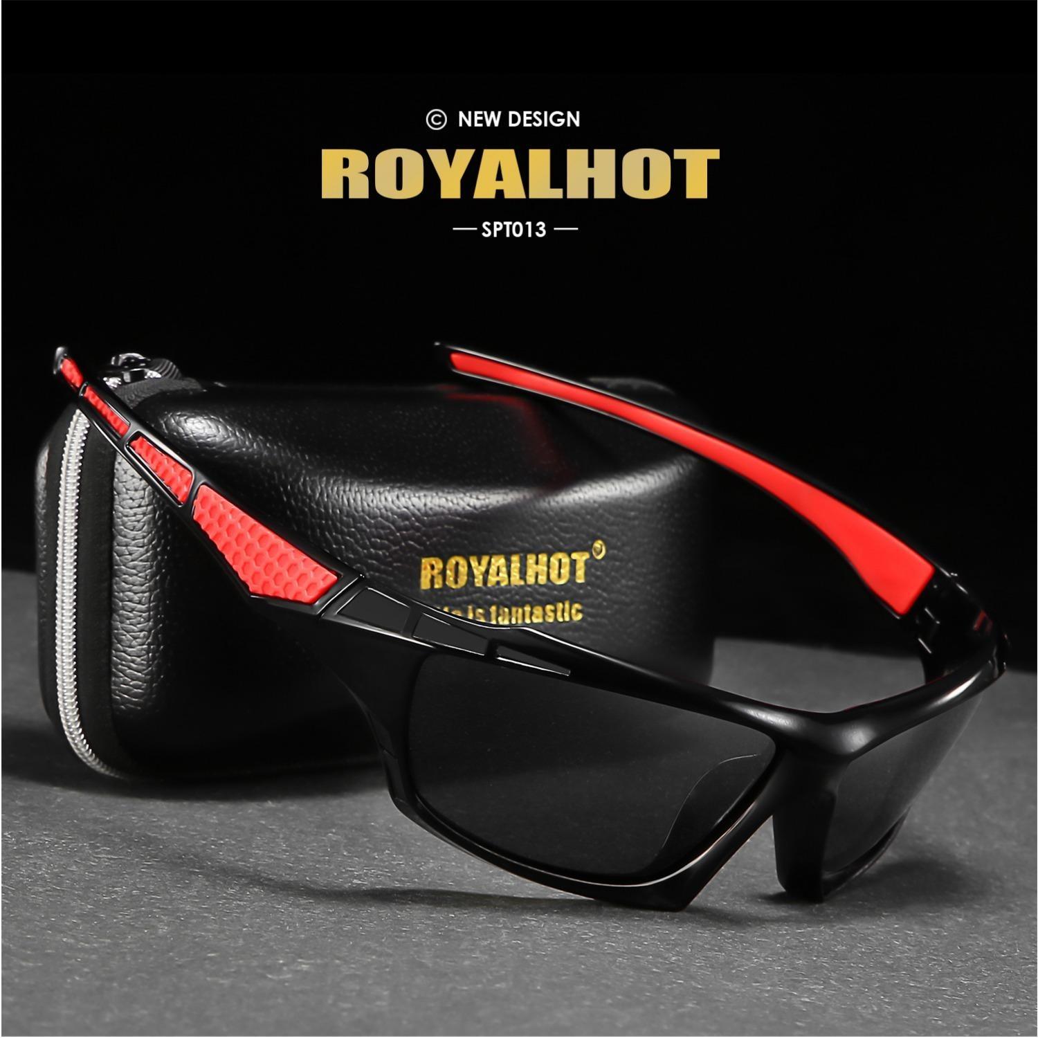 RoyalHot унисекс поляризационные новые спортивные солнцезащитные очки в стиле ретро — фото 6
