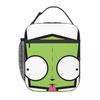 Gir Invader Zim Anime Insulated Lunch Bag for Women Children Portable Food Boxes Thermal Lunch Box Tote