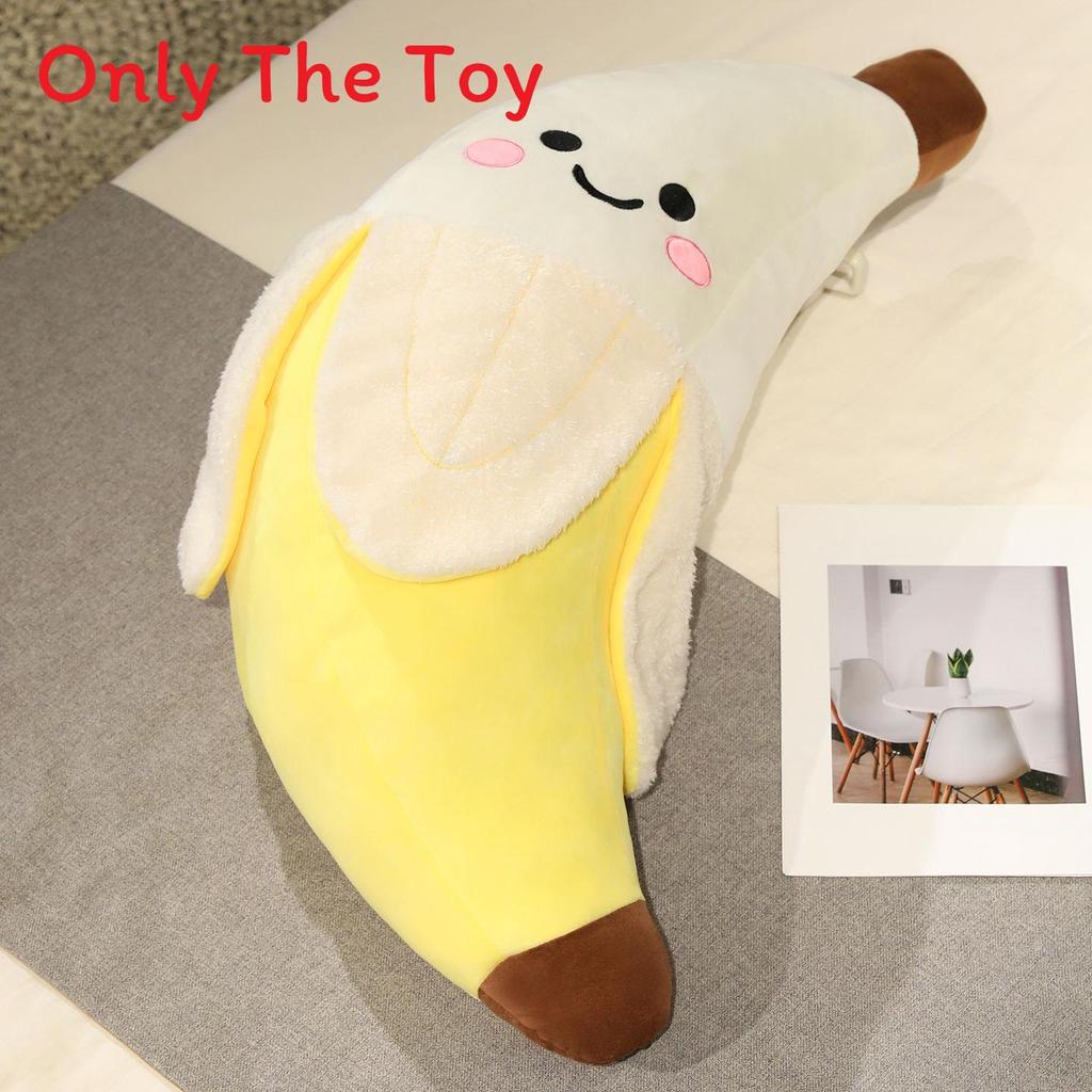 

Plush Banana Toy For Kids Soft Fruit Pillow Bed Decor Gift 25cm