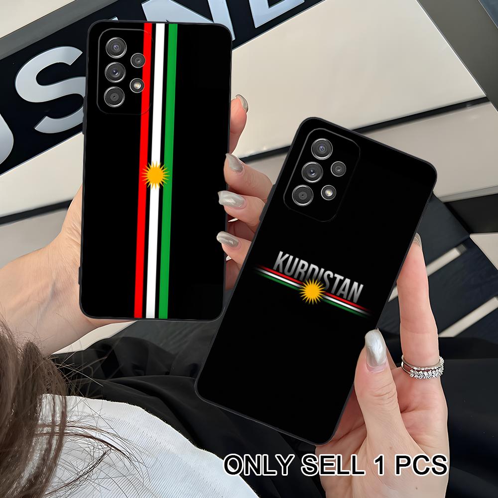 Kurdistan Flagge Mattes TPU Handyhülle für Samsung Galaxy A56 55 54 53 52 51 36 35 34 23 16 15 5G Bunte Hülle