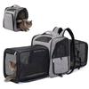 New Large Cat Bag Wholesale Large Capacity Double Expansion Pet Backpack Oxford Cloth Expandable Pet Bag