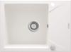 Granite Single Bowl Sink with Drainer Alabaster Steel Zqj A11A