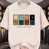 2026 HOT SALE Cotton Men's Casual Loose Fashion Letter Pattern Print Breathable Sports Short Sleeved Women Round Neck T-shirt Streetwear Top Tee